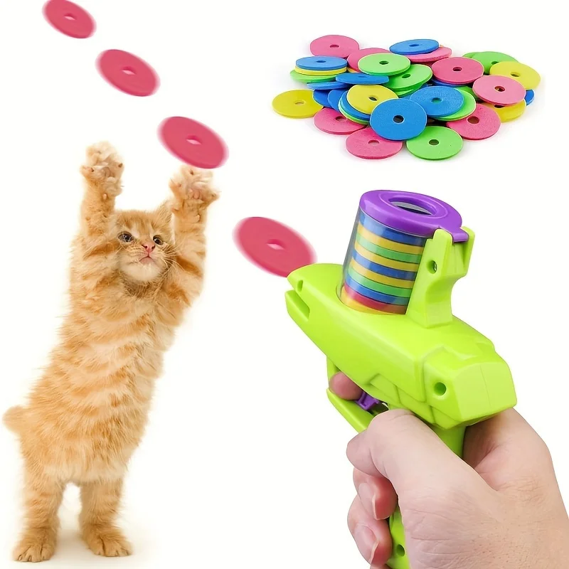 Stimulez le jeu et l’agilité de votre animal avec ce pistolet créatif et sécurisé pour chats et chiens
