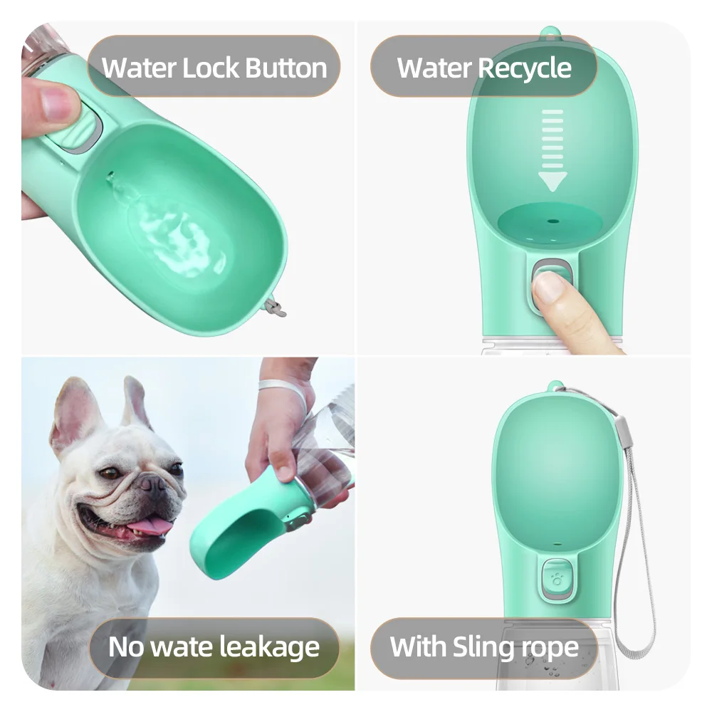 Bouteille d’eau portable anti-fuite pour chien, parfaite pour promenades et sorties – Image 5